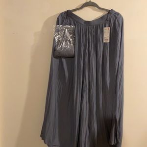 Uniqlo wide leg cropped pants